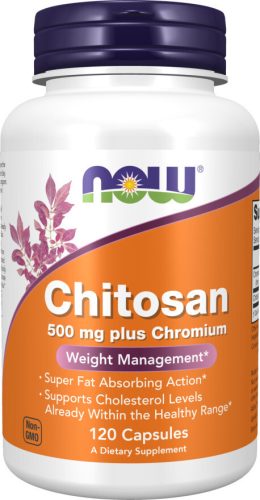 Now Foods Chitosan 500mg Plus Chromium 120 Veg Capsules 120 Kapszula
