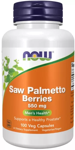 Now Foods Saw Palmetto Berries 550mg 100 Veg Capsules 100 Kapszula