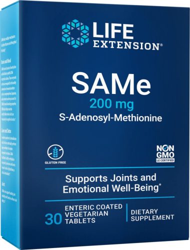 Life Extension SAMe 200 mg (S-Adenosyl-Methionine) 30 Tablets 30 Tabletta