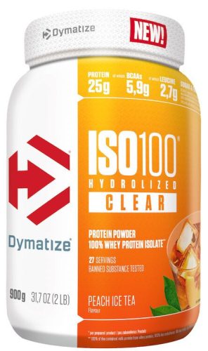Dymatize Iso 100 Clear 900g Peach Ice Tea (Tea)