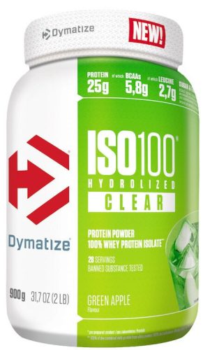 Dymatize Iso 100 Clear 900g Green Apple (Zöldalma)