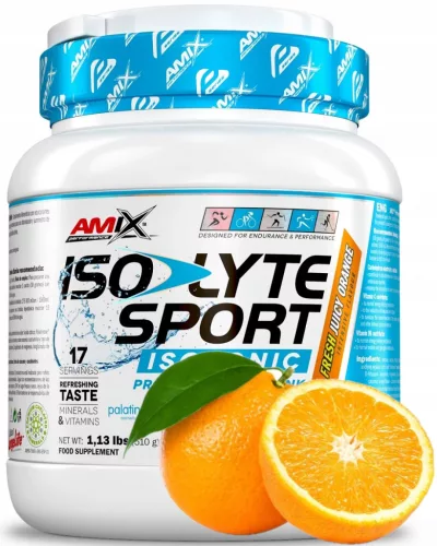 AMIX Iso-Lyte ESD Powder 510g Fresh Juicy Orange (Narancs)