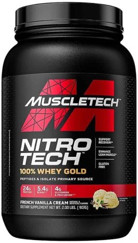 Muscle Tech Nitro Tech 100% Whey Gold 908g French Vanilla Créme (Francia Vanília) EXP.:2025/11/30