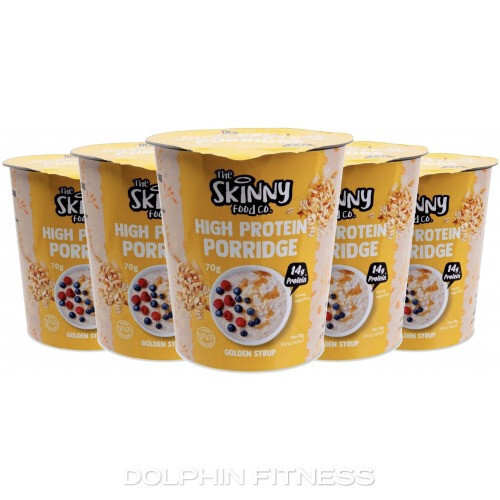 Skinny Foods Karton High Protein Porridge 24x70g Golden Syrup (Juharszirup)