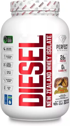 Perfect Sports Diesel 100% New Zealand Whey Isolate 908g Chocolate Peanut Butter (Csokoládé Mogyoróvaj)