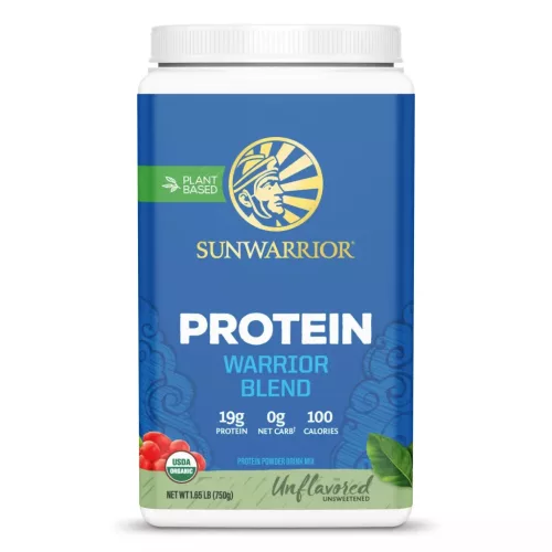 Sunwarrior Protein Warrior Blend (Plant Based, Organic) 750g Unflavored (Ízesítetlen)