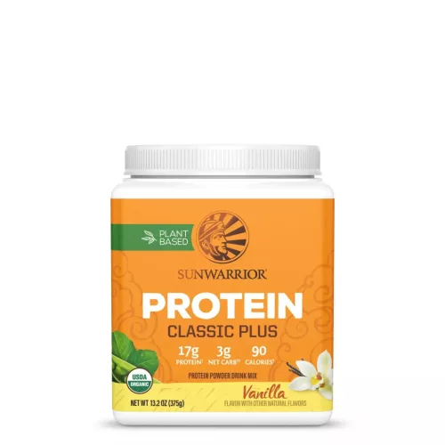 Sunwarrior Protein Classic  PLUS (Plant Based, Organic) 375g Vanilla (Vanília)