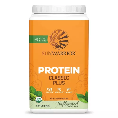 Sunwarrior Protein Classic  PLUS (Plant Based, Organic) 750g Unflavored (Ízesítetlen)