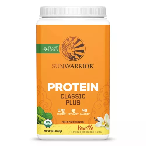 Sunwarrior Protein Classic  PLUS (Plant Based, Organic) 750g Vanilla (Vanília)