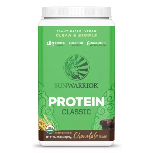 Sunwarrior Protein Classic (Plant Based, Organic) 750g Chocolate (Csokoládé)