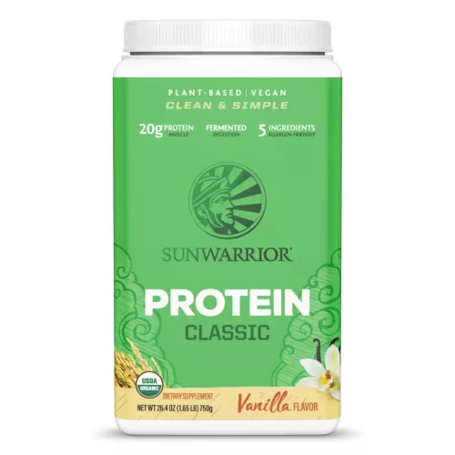 Sunwarrior Protein Classic (Plant Based, Organic) 750g Vanilla (Vanília)