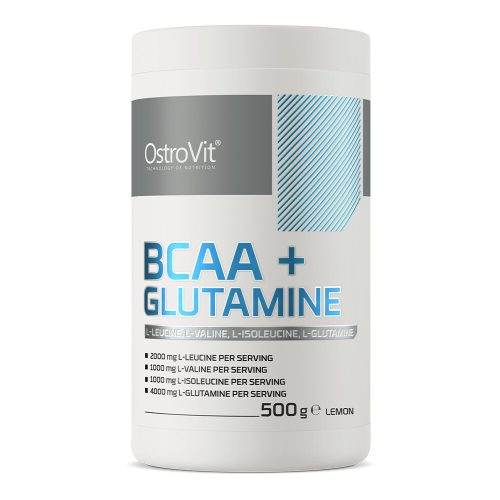 OstroVit BCAA + Glutamine 500g Lemon (Citrom)