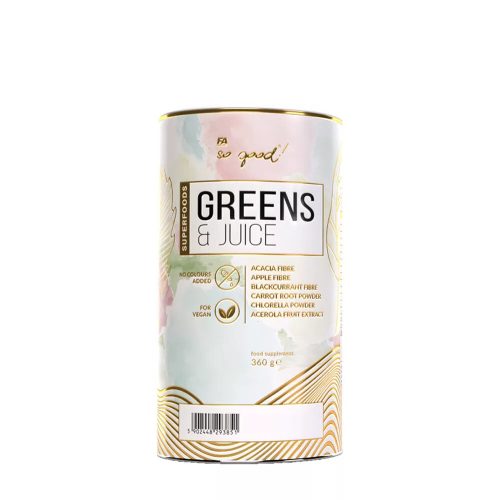 Fitness Authority So good! Greens & Juice 360g Fruit Punch (Gyümölcspuncs)