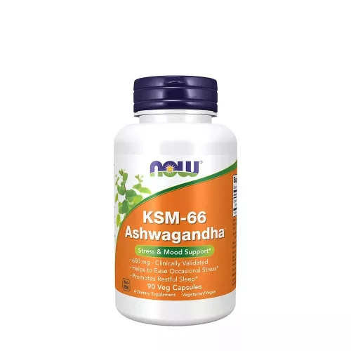 Now Foods KSM-66 Ashwagandha® 90 Veg Capsules 90 Kapszula