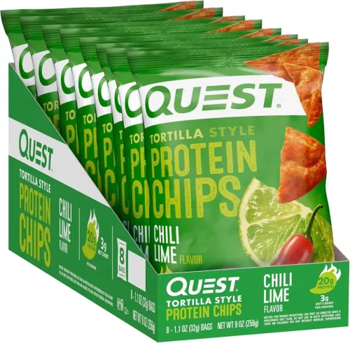 Quest Nutrition Karton Protein Chips Tortilla Style 8x32g Chili Lime (Chili Lime)
