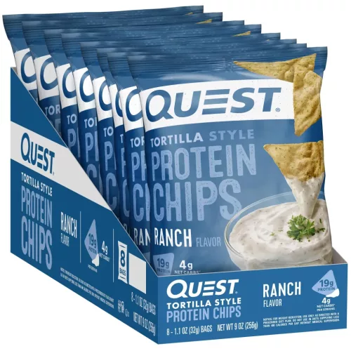 Quest Nutrition Karton Protein Chips Tortilla Style 8x32g Ranch (Tanyasi)