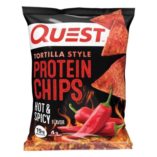 Quest Nutrition Tortilla Style Protein Chips 32g Hot & Spicy (Csípős és Fűszeres)