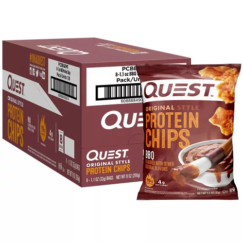 Quest Nutrition Karton Protein Chips Original Style 8x32g BBQ (BBQ)