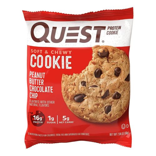 Quest Nutrition Protein Cookie 59g Peanut Butter Chocolate Chip (Csokidarabos Mogyoróvaj)