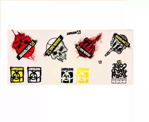 Mutant Born Hardcore 11 Pack Stickers (11 db-os matrica csomag)