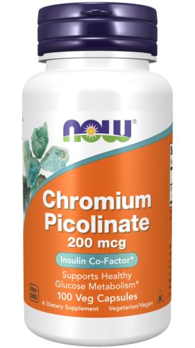 Now Foods Chromium Picolinate 200mcg 100 Veg Capsules 100 Kapszula