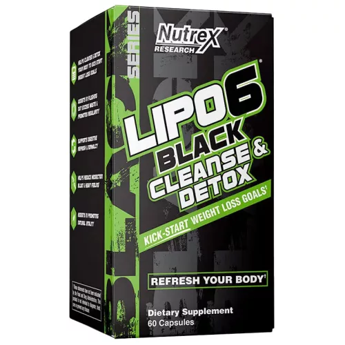 Nutrex Lipo 6 Black Cleanse & Detox 60 Capsules 60 Kapszula