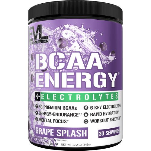 EVL Nutrition BCAA Energy + Electrolytes 345g Grape Splash (Szőlő)