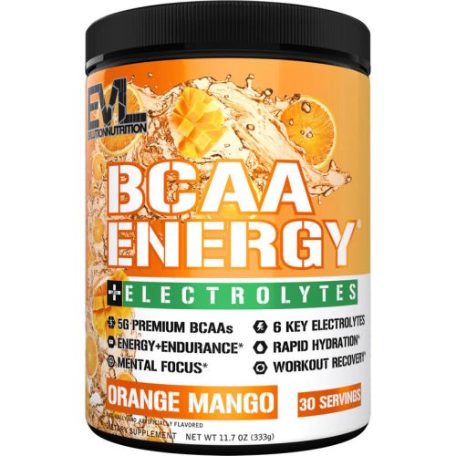 EVL Nutrition BCAA Energy + Electrolytes 345g Orange Mango (Narancs Mangó)