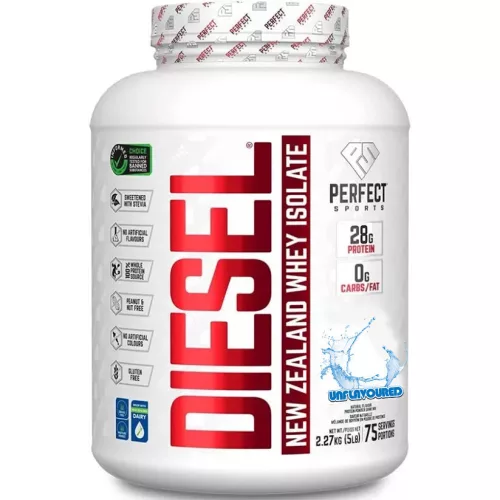 Perfect Sports Diesel 100% New Zealand Whey Isolate 2267g Unflavored (Ízesítetlen)