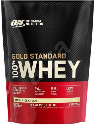 Optimum Nutrition Gold Standard 100% Whey 450g Vanilla Ice Cream (Vanília)