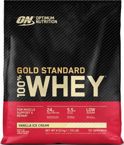 Optimum Nutrition Gold Standard 100% Whey 4545g Delicious Strawberry (Eper)