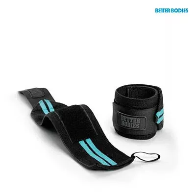 Better Bodies Womens Wrist Wraps (Csukló Bandázs) Aqua Blue (Kék)