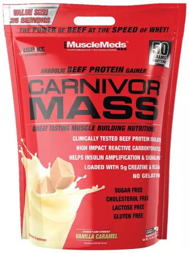 MuscleMeds Carnivor Mass 4625g 10lbs Vanilla Caramel (Vanília Karamell)