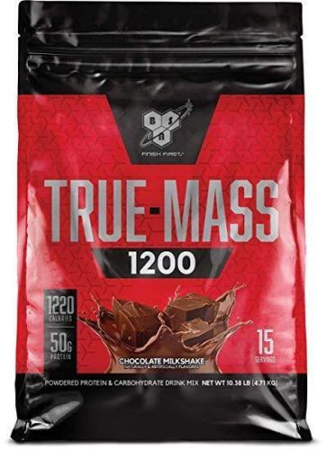 BSN True-Mass 1200 USA 4650g Strawberry Milkshake (Eper)