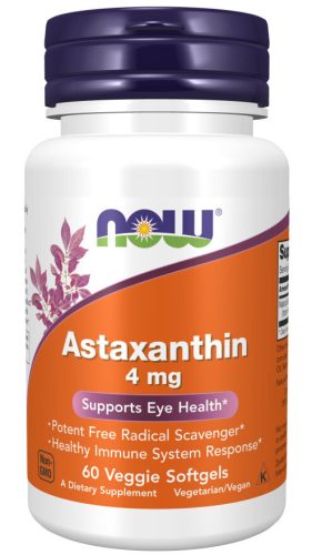 Now Foods Astaxanthin 4mg 60 Veggie Softgels 60 Gélkapszula