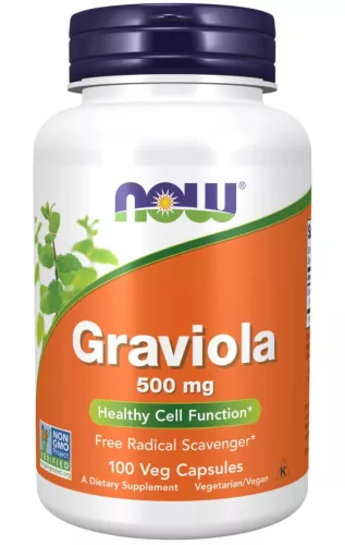 Now Foods Graviola 500mg 100 Veg Capsules 100 Kapszula