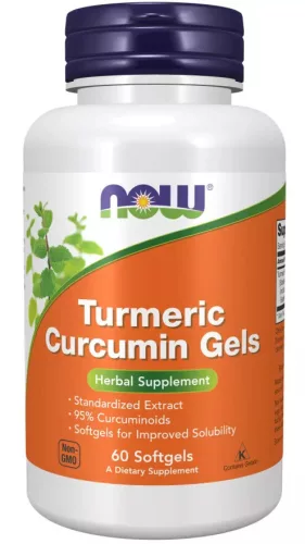 Now Foods Turmeric Curcumin Gels 60 Softgels 60 Gélkapszula
