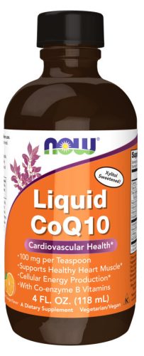 Now Foods CoQ10 Liquid Orange (Narancs) 4fl oz 118ml