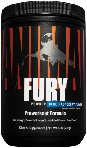 Universal Nutrition Animal Fury 495g Blue Raspberry (Kék Málna)