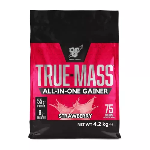 BSN True-Mass All-In-One Gainer 4200g Strawberry (Eper)