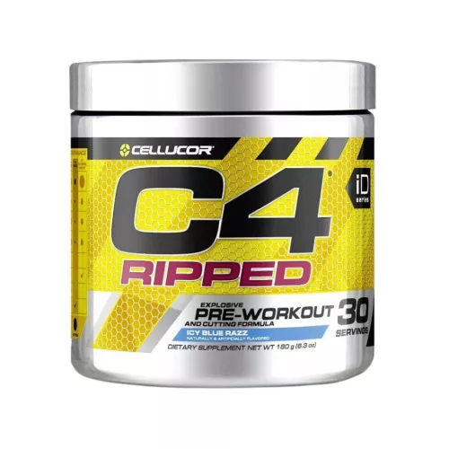 Cellucor C4 Ripped 30 Servings 180g Icy Blue Razz (Kék Málna)