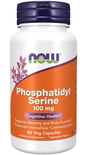 Now Foods Phosphatidyl Serine 100mg 60 veg Capsules 60 Kapszula EXP.:2025/10/31