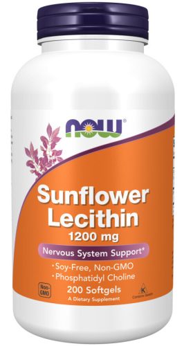 Now Foods Sunflower Lecithin 1200mg 200 Softgles 200 Gélkapszula