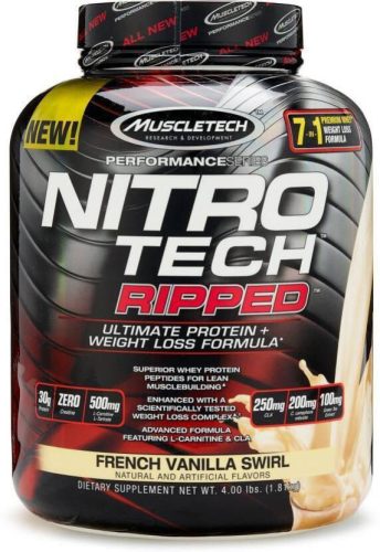 Muscle Tech Nitro Tech Ripped 1800g Chocolate Fudge Brownie (Csokoládé Brownie)