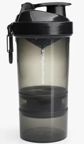 SmartShake Original 2GO 600ml Gunsmoke Black (Fekete)