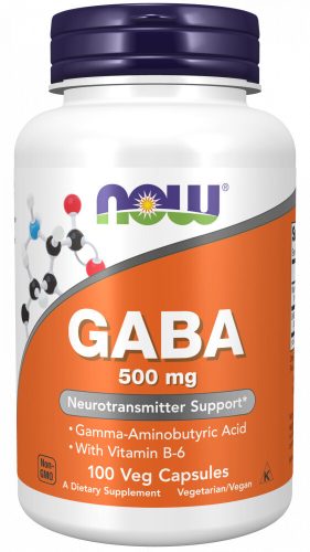 Now Foods Gaba 500mg 100 Veg Capsules 100 Kapszula