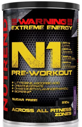 Nutrend N1 Pre-Workout Booster 510g Blue Raspberry (Kék Málna)