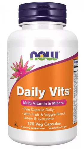 Now Foods Daily Vits™ 120 Veg Capsules 120 Kapszula
