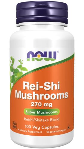 Now Foods Rei-Shi Mushrooms 270mg 100 VegCapsules 100 Kapszula EXP.:2025/11/30