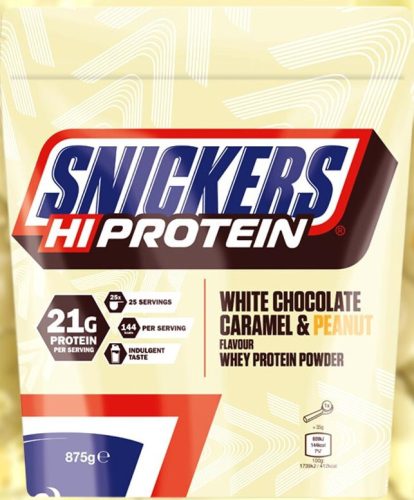 S&M Protein Powder HiProtein 875g SNICKERS WHITE WhiteChoc (Fehércsokoládé) EXP.:2025/12/13
